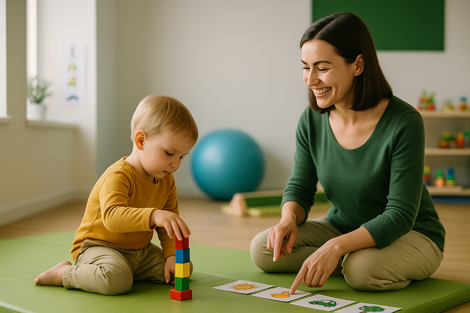 Gelişim geriliğinde oyun temelli destek seansı